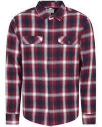Mountain Warehouse - 'Trace' Flannel Shirt 100% Cotton Long Sleeve Everyday Casual Winter Top - Lyst
