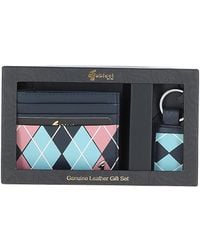 Gabicci - '302' Real Leather Card Holder & Key Ring Gift Set - Lyst