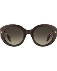Marc Jacobs - Rounded Framed Gradient Lensed Sunglasses - Lyst