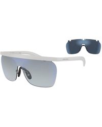 Giorgio Armani - White Acetate Sunglasses - Lyst