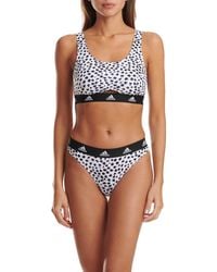 adidas - Active Comfort Cotton Scoop Bralette - Lyst