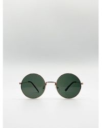 SVNX - Classic Metal Round Sunglasses With Tinted Lenses Metal (Archived) - Lyst