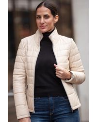 Monom - 'Anita' Real Leather Stitch Detailing Jacket - Lyst