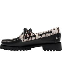 Sebago - Ladies Ranger Zebra Print Buff Leather Moccasins - Lyst