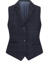 TruClothing - Tailored Fit Tweed Formal Waistcoat Wool - Lyst