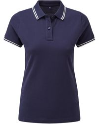 Asquith & Fox - Ladies Classic Fit Tipped Polo - Lyst