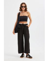 Hiccup - Wide-Leg Low-Rise Trousers With Drawstring - Lyst