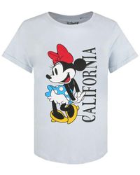 Disney - California Minnie Mouse T-shirt (hemelsblauw) - Lyst