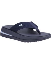 Fitflop - Surff Two-Tone Polyester Midnight Wide Sandals - Lyst