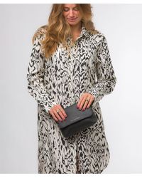 Pure Luxuries - 'Jazmine' Nappa Leather Grab Clutch Bag - Lyst