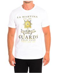La Martina - Short Sleeve T-shirt Tmrg30-js206 Man Cotton - Lyst