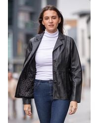 Ashwood Leather - 'Angela' Blazer Jacket - Lyst