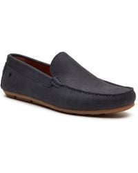 Base London - Moss Driver Leather Loafers - Lyst