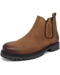 Wrangler - Yuma Chelsea Leather Chestnut Brown Boots - Lyst