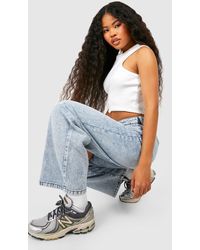 Boohoo - The Petite Mom Jean - Lyst