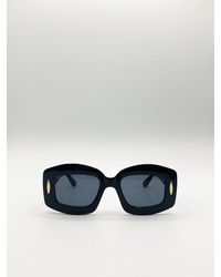 SVNX - Oversized Chunky Rectangle Sunglasses - Lyst