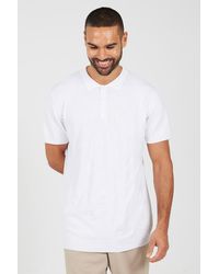 Brave Soul - Jacquard Knit Short Sleeve Polo Shirt - Lyst