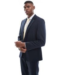 ASOS - Double Breasted Skinny Suit Jacket With Wool - Lyst
