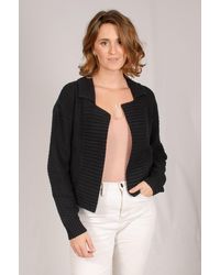 SELECTED - Chunky Texture Knit Cardigan - Lyst