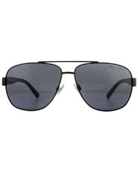 Polo Ralph Lauren - Aviator Semi Shiny Polarized Sunglasses - Lyst