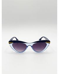 SVNX - Two Tone Cat-Eye Sunglasses - Lyst