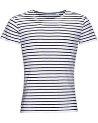 Sol's - Miles Striped Short Sleeve T-Shirt Cotton - Lyst