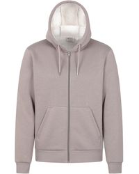 Mountain Warehouse - 'Dalton' Hoodie With Zip Closure Borg Lined Casual Cosy Jumper - Lyst