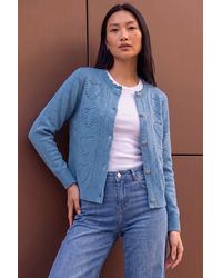 Roman - Heart Stitch Knit Cardigan - Lyst