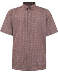 Fitzgerald London - Short Sleeve Shirt Plus Size With Trendy Sandy Circles Design - Lyst