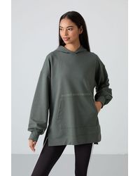 TOMMY LIFE - Oversized Printed Hooded Sweatshirt - Lyst