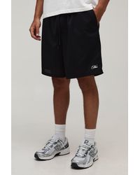 BoohooMAN - Baggy Fit Script Mesh Jersey Short - Lyst