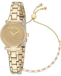 Ted Baker - Bkgjlf508 Ladies Jolyye Watch And Bracelet Gift Set - Lyst