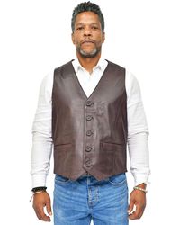 Infinity Leather - Classic Waistcoat-Chester - Lyst