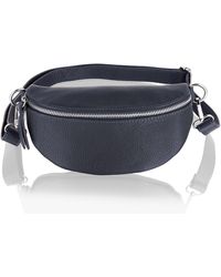 Woodland Leathers - Leather 9.0" Waist Bag With Detachable Adjustable Strap - Lyst