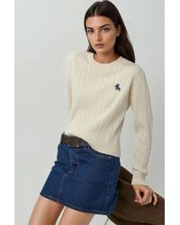 Hiccup - Embroidered Sweater With Hair Braid Pattern - Lyst