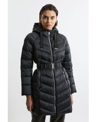 Karen Millen - Real Down Packable Coat - Lyst