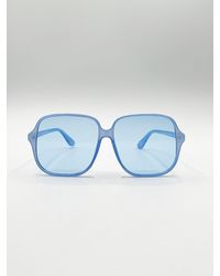 SVNX - Oversized Lightweight Square Frame Sunglasses - Lyst
