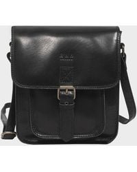 Real Hide Bags - 'Carolyn' Leather Ipad Tablet Crossbody Bag - Lyst