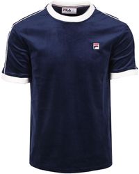 Fila - Basilio Tipped Velour T-Shirt/Gardenia Cotton - Lyst