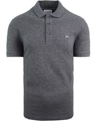 Lacoste - Slim Fit Short Sleeve Grey S Cotton Polo Shirt Ph4014 Sxy - Lyst