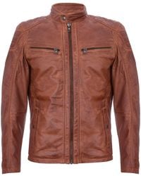 Infinity Leather - Vintage Quilted Racing Zipped Biker Jacket - Lyst