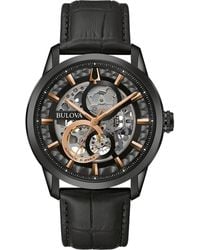 Bulova - Sutton Automatic Watch 98A283 Leather (Archived) - Lyst