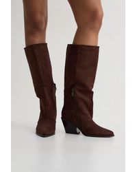 Boohoo - Column Western Cowboy Boots - Lyst