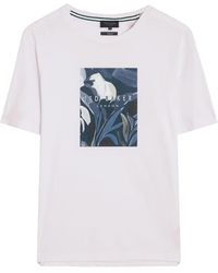 Ted Baker - Justino Box Print Graphic T-Shirt Cotton - Lyst