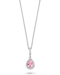 Orphelia - 'Enora' 925 Sterling Chain With Pendant - Lyst