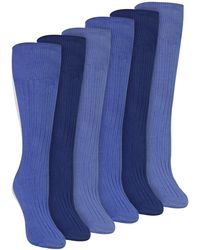 Sock Snob - 6 Pairs Ladies 100% Cotton Knee High Socks - Lyst