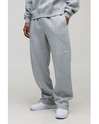 BoohooMAN - Relaxed Embroidery Detail Jogger - Lyst