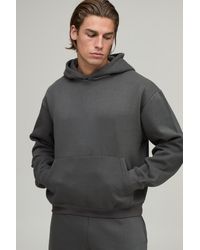 BoohooMAN - Essential Oversized Boxy Over The Head Hoodie - Lyst