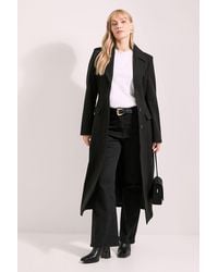 PRINCIPLES - Twill Button Up Coat - Lyst