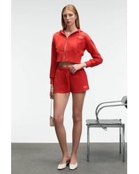 Grimelange - Embroidered High Waist Sweat Shorts - Lyst